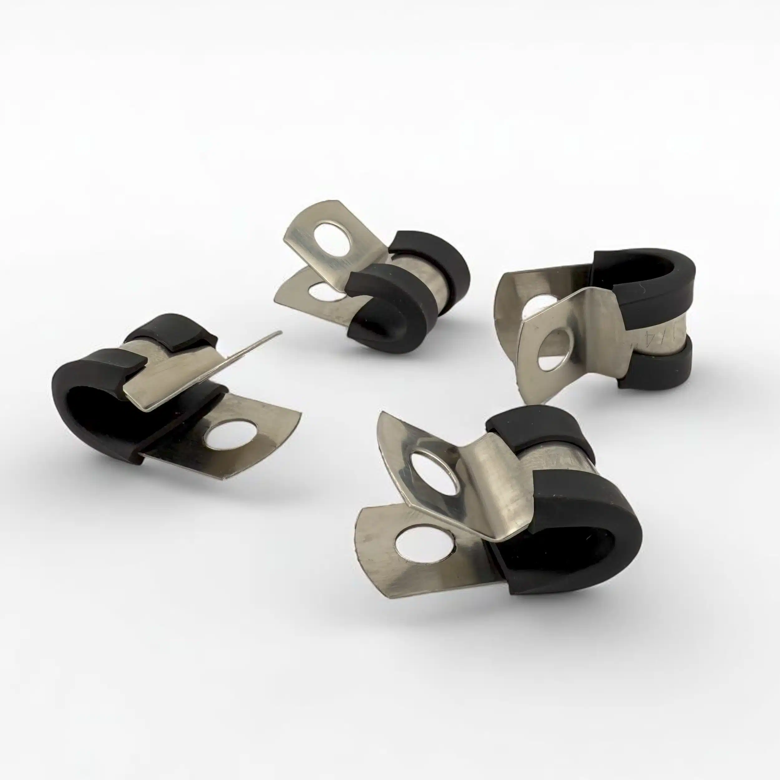 Rubberized Stainless Steel Mounting Clamps