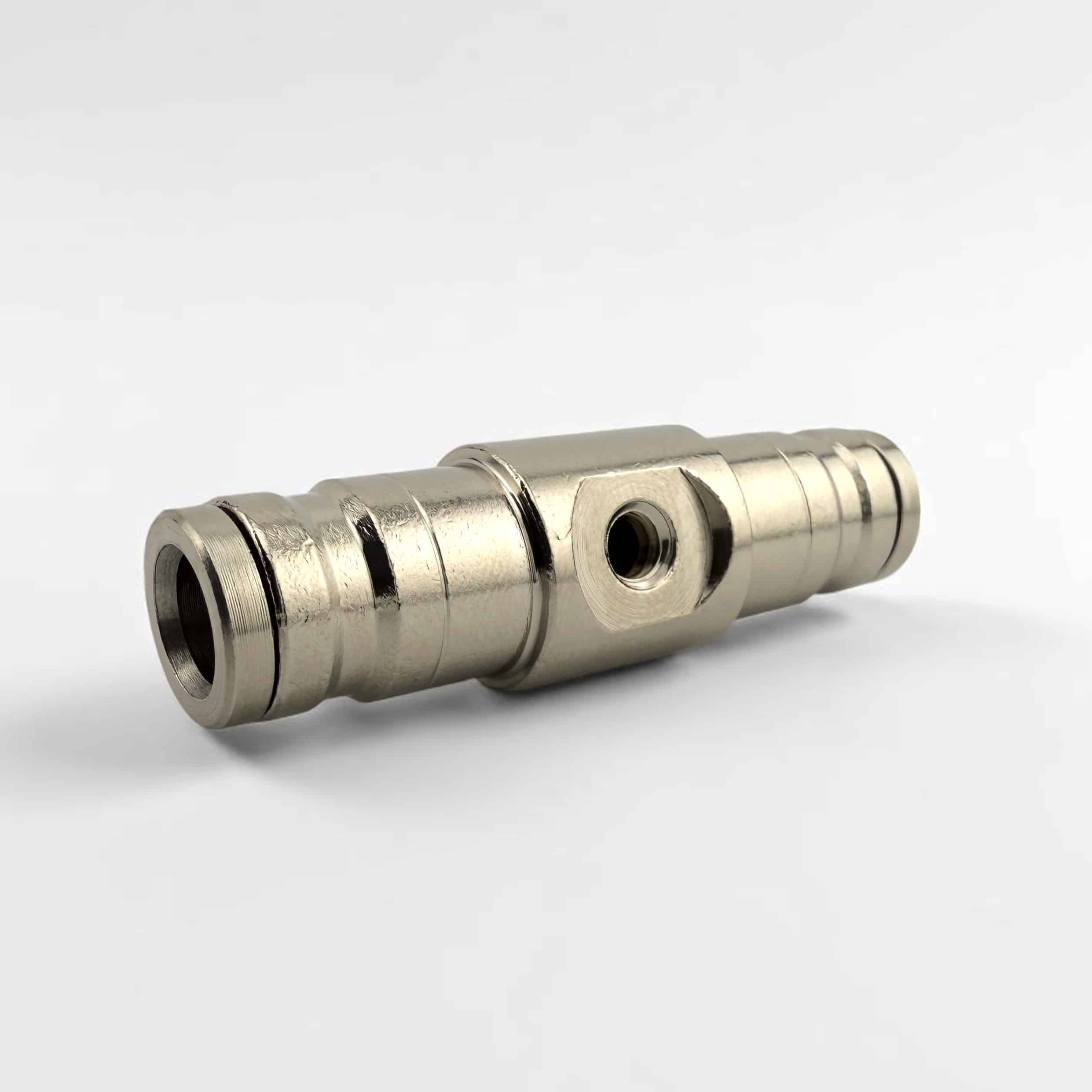 Straight Inline Nozzle Fitting with 1-Port Connector